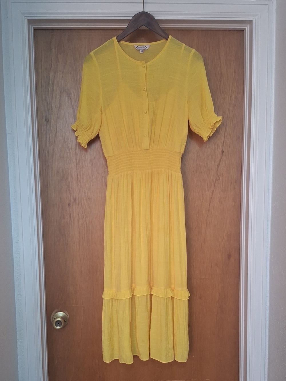Nanette Lepore Sunny Yellow Midi Dress